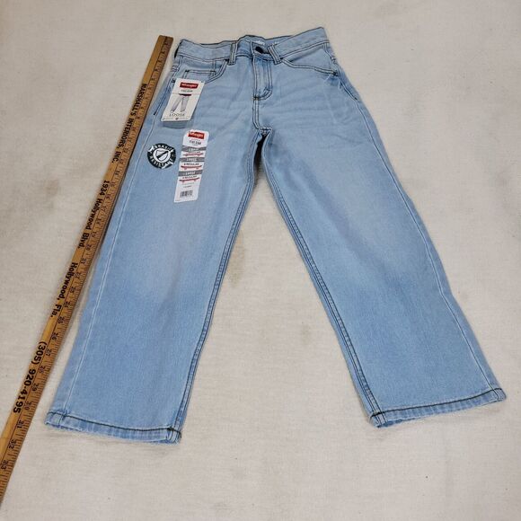 Wrangler Jeans Boys Loose Blue Sz 8 Regular Denim Pants Kids Skater Lot of 2 Kid - Picture 2 of 16